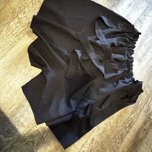 Black High-Waisted Shorts